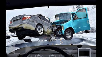 Car Simulator 2 - Car Crash Damage Engine Wreck Challenge - BeamNG Driver Car Crashes Compilation