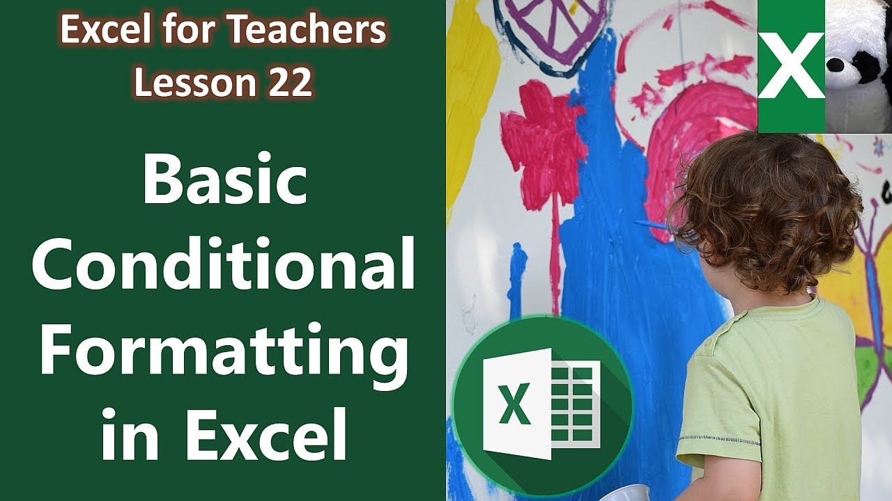 BASIC CONDITIONAL FORMATTING | Excel for Teachers | Carlo Excels - YouTube