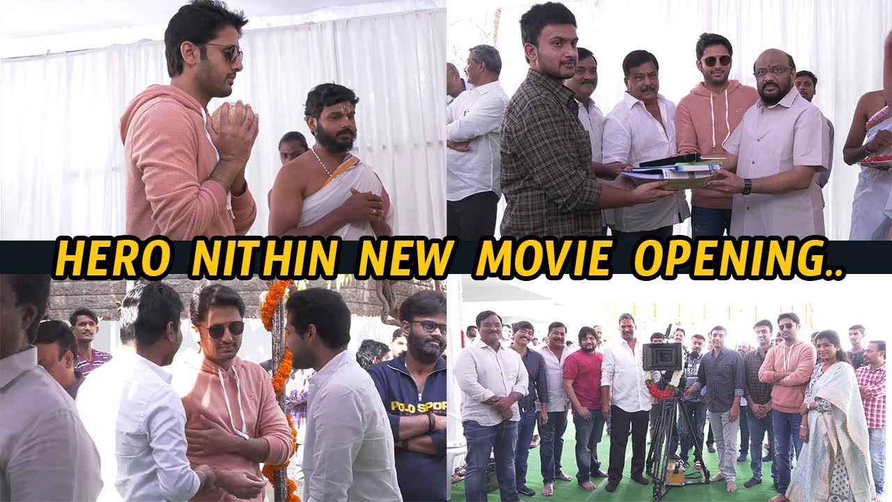 Hero Nithiin New Movie Opening || 
