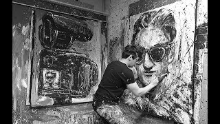 'PAINTING CASEY NEISTAT' BY DAVE SHARPS ART.