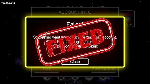 HOW TO FIX "The among us server could not authenticate you"