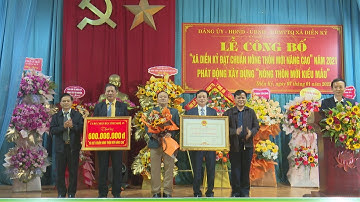 Xã Diễn Kỷ huyện Diễn Châu tỉnh Nghệ An đón xã đạt chuẩn nông thôn mới nâng cao