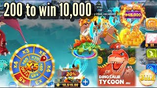 Dinosaur tycoon fishing game kaise khele || win 10K || #jackpotfishing #dinosaurtycoon  screenshot 5