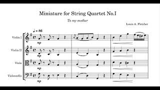 Miniature for String Quartet in G No. 1 | Musescore 4