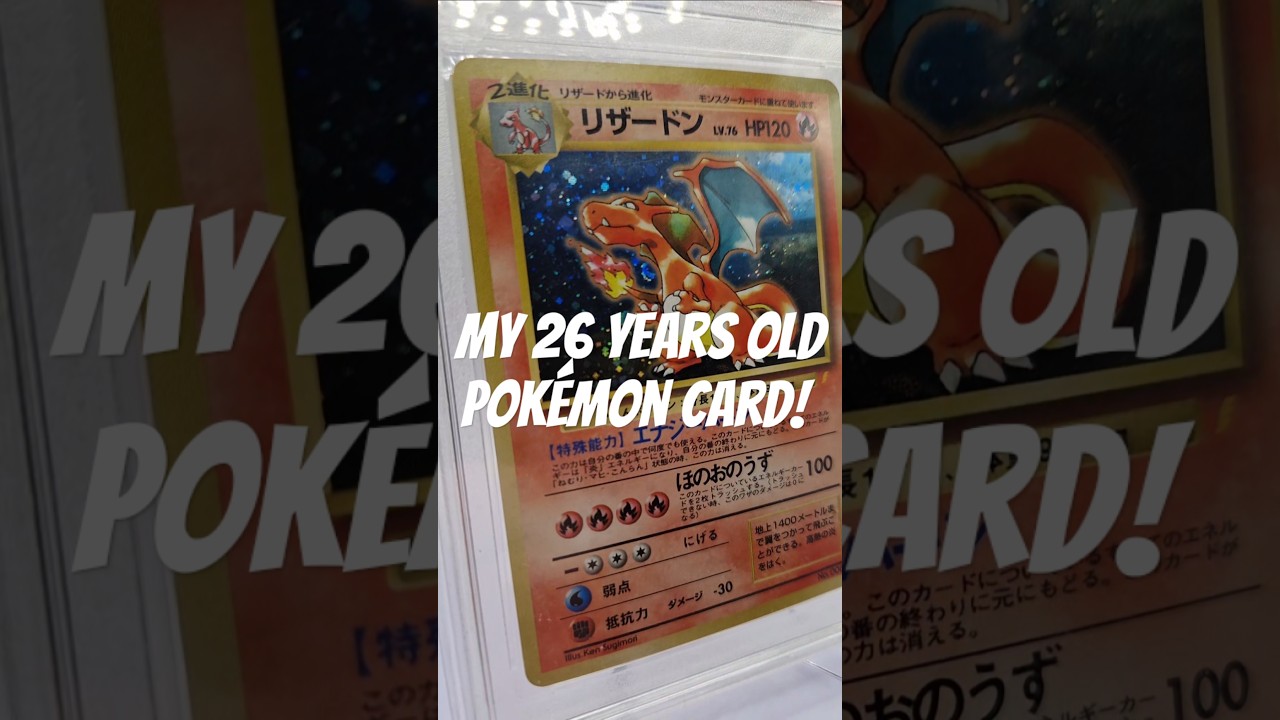 My 26 years old Pokémon Trading Card! Also graded in the old version of PSA! 