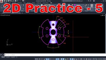 AutoCAD 2020 complete tutorial for beginners | 2D Drawing Basic Practice 5