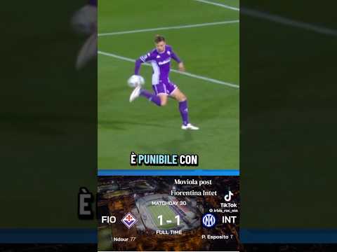 Video Fiorentina 1-1 Inter. Terzo rigore consecutivo negato all