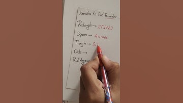How to find perimeter #perimeter #formulae #circle #triangle #rectangle #shorts #yt #youtubeshorts