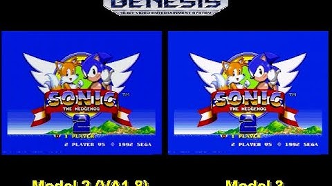 Sega Genesis Model 2 (VA1.8) VS Model 3 Video & Audio Comparison