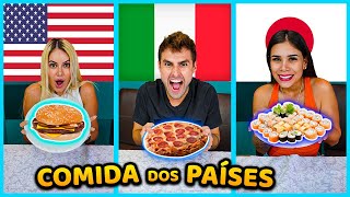 QUEM COMER MAIS COMIDA DO SEU PAÍS GANHA!! ( COMIDAS DE PAÍSES ) [ REZENDE EVIL ]