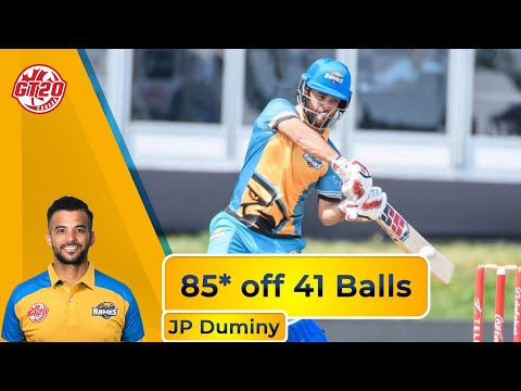 Jp Duminy 85* Off 41 Balls || Gt20 Canada Highlights || Season 2Nd