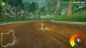 SuperTuxKart Cocoa Temple Time-Trial Expert Mode (1:50.825)