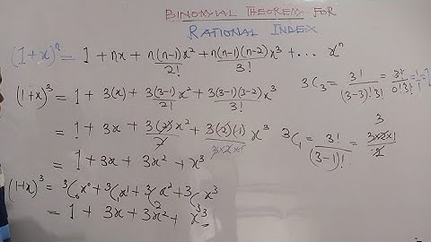 Binomial Theorem for Rational Index