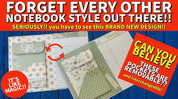 REMOVE THE POCKET OR PAD! cool new notebook design! FULL TUTORIAL!