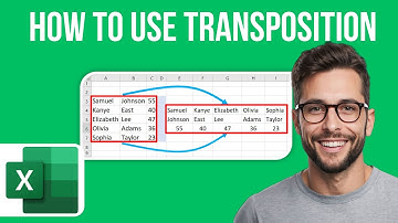How To Use Transposition In EXCEL In Three Ways