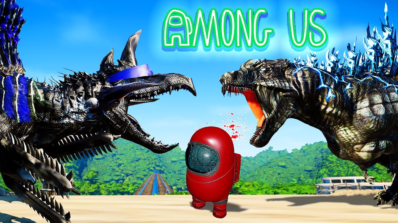 Jurassic World Evolution🌍 NEW Among Us !! Impostor Siren Head T-Rex ...