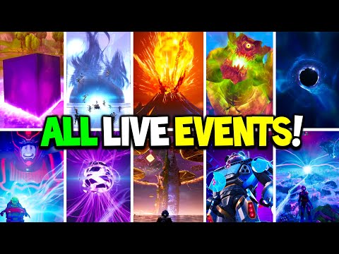 ALL FORTNITE LIVE EVENTS – Chapter 1 Season 1 to Chapter 4 Season OG