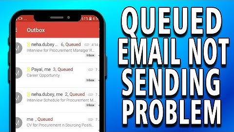 How to Fix Queued Email Not Sending Problem | Fix Email Not Sending on Gmail