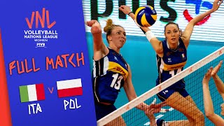 Italy 🆚Poland - Full Match | Women’s Volleyball Nations League 2019