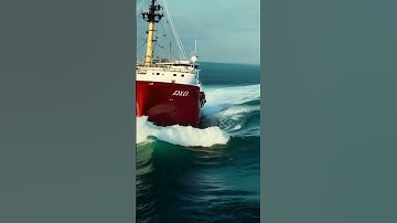 Ships Struggle Against a Massive Tidal Wave – Can They Survive? #ships #tidalwave #scaryocean
