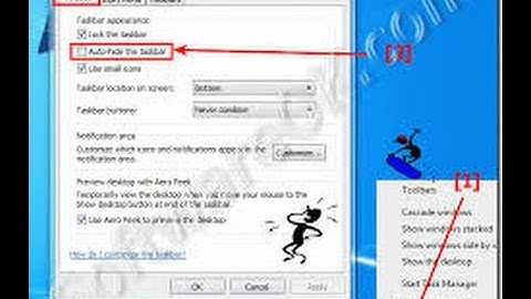 How to hide the taskbar in windows 8