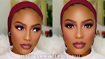 START TO FINISH FLAWLESS FULL GLAM MAKEUP TUTORIAL|| #brownskin #darkskin #woc