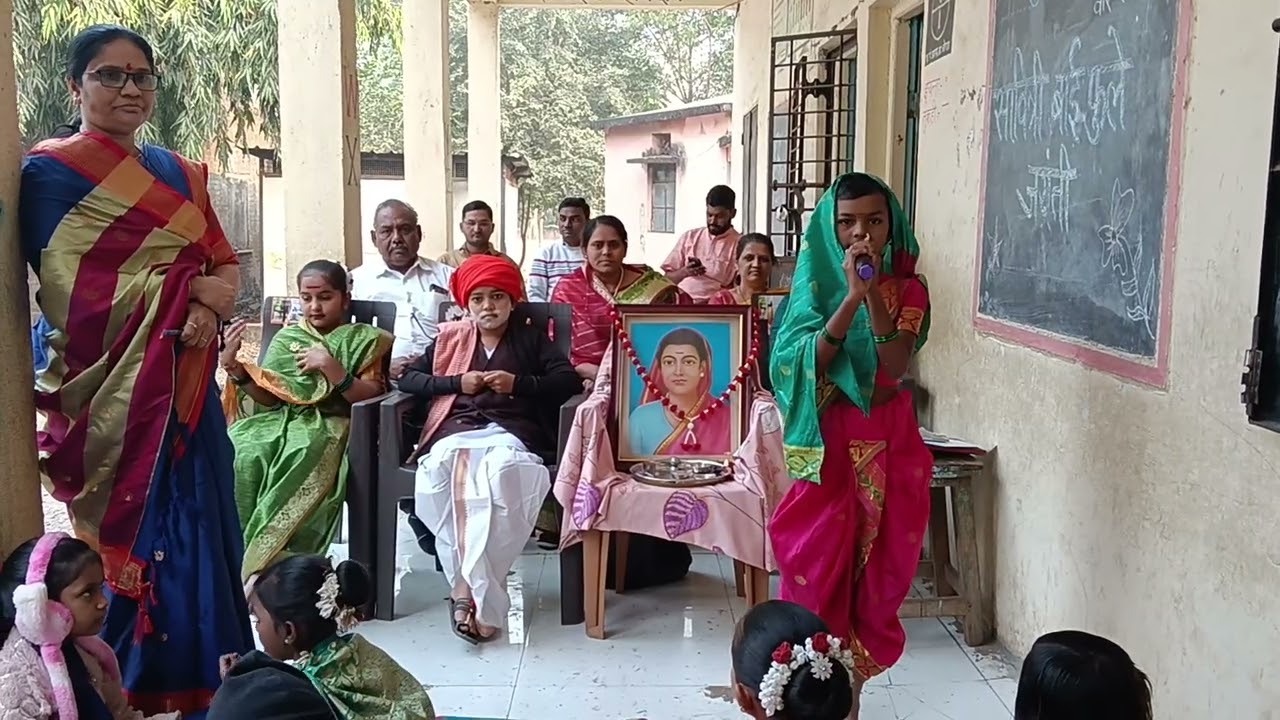 ज्ञानज्योती सावित्रीबाई फुले जयंतीनिमित्त नंदिनी पाटील या विद्यार्थिनीचे भाषण  