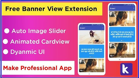 Free Banner View Extension || Make App with kodular || Make App without coding || Professional App||