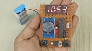 Homemade Easy Digital Clock with RTC | 12Hr/24Hr