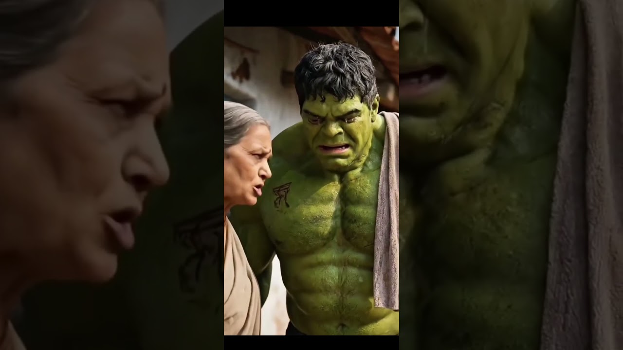 Green Monster Power Hulk 💪 | Super Hero Action spider man 💪💪💪