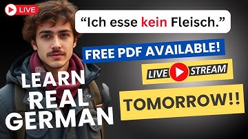 Learn German A1/2 with me LIVE! Practise with my EXERCISE BOOKLET!
