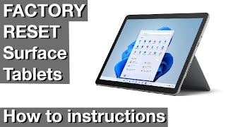 FACTORY RESET Surface Tablets (How to instructions) by MegaSafetyFirst 182 views 1 month ago 4 minutes, 11 seconds