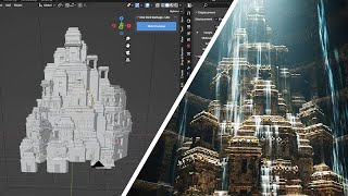 Creating an Ancient Temple  Blender Tutorial