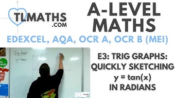 A-Level Maths: E3-13 Trig Graphs: Quickly Sketching y = tan(x) in radians