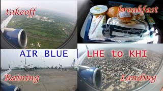 Air Blue | Lahore to Karachi | Flight Review | Breakfast