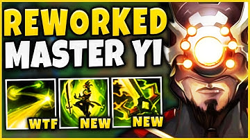 NEW MASTER YI REWORK IS ACTUALLY BEYOND BROKEN!  (NEW Q=FIORA ULT) - League of Legends