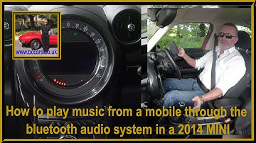 How to play music from a mobile through the bluetooth audio system in a 2014 MINI Countryman