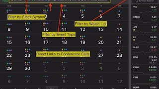 Thinkorswim Mobile Financial Calendar screenshot 1