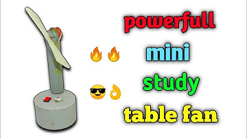 how to make study table fan। fan kaise banaye। new experiment saurabh। samar experiment