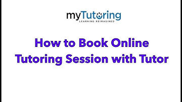 How to Book One-to-One Online Tutoring Session- myTutoring