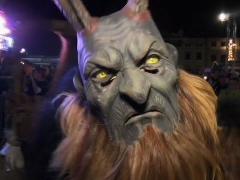 Raw: Evil 'Krampus' Frightens Austrian Town