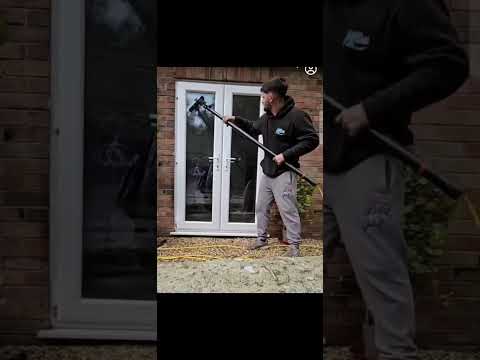 Video preview: Water fed pole window cleaning in Telford, pure water, no streaks