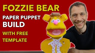 How to make a paper Muppet - Fozzie Bear