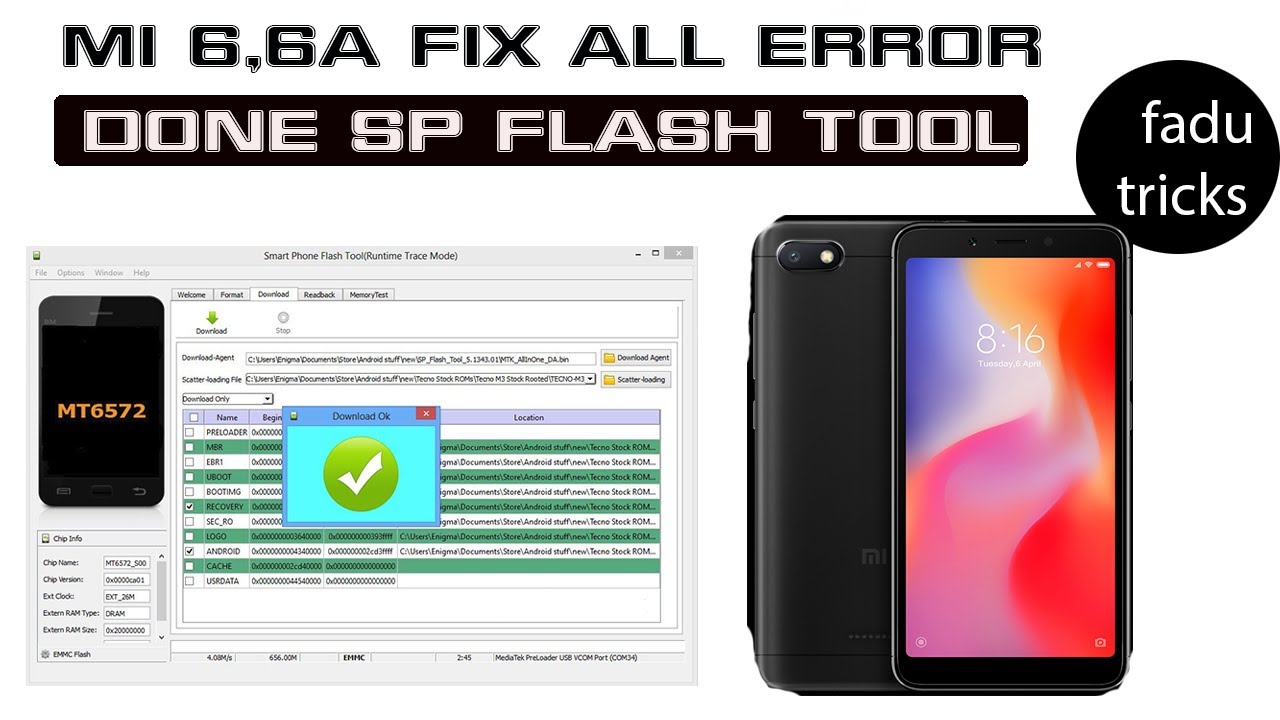 How To fix Mi6 Mi6a Flasing Error |MI 6a kaise Flsh kare Bina kis Error ke100% working