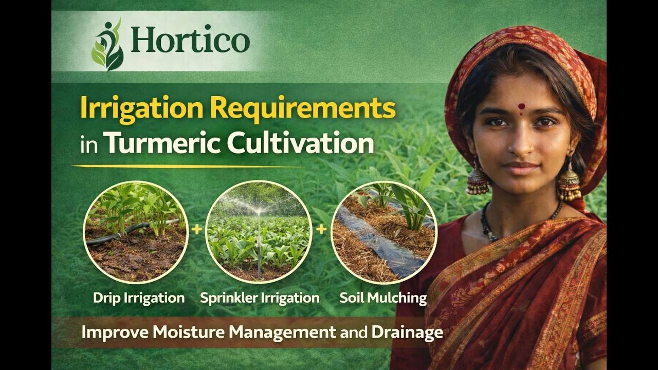 Turmeric Irrigation requirements for plants | 