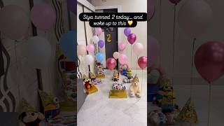 Birthday morning surprise. 2nd birthday #balloons #funny #toddlers #youtubeshorts #comedy #trending