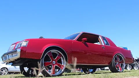 Veltboy314 - Candy Red Regal On Staggered 24" Donz - Freak Nik 2K17 Car Show