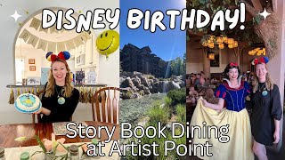 DISNEY BIRTHDAY! Story Book Dining at Artist Point with Snow White 🍎 Polynesian Beach Fireworks 2024
