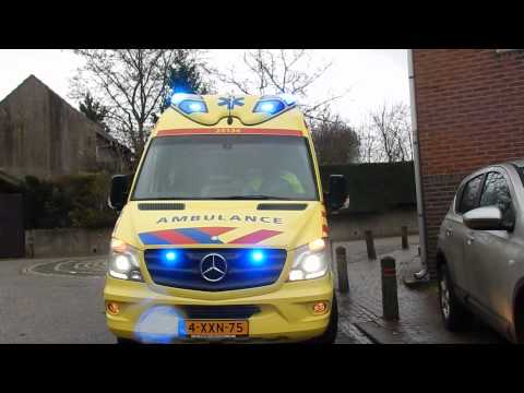 [Stein, Netherlands] Demonstration new ambulance 24-134 Maastricht after a code 1