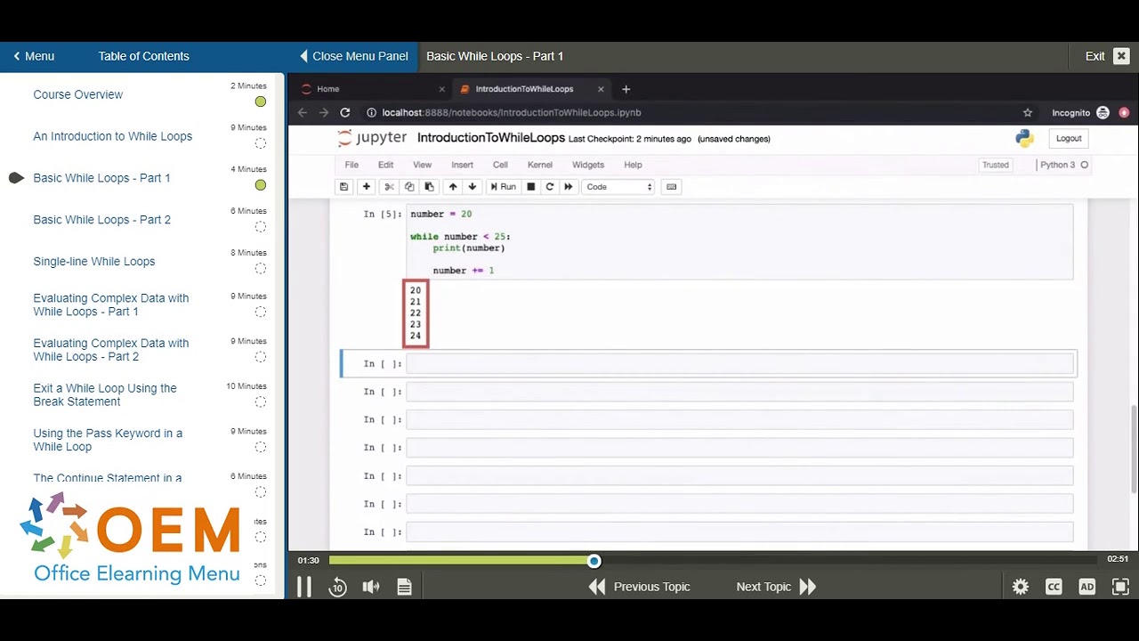 Python Conditional Statements and Loops E learning Training DEMO - YouTube